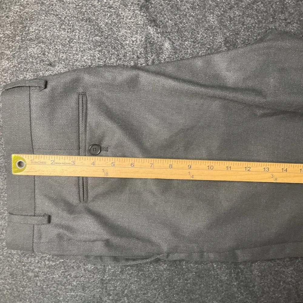 Banana Republic Dress Pants Mens 36x32 Charcoal Slim Fit Minimalist Classic